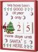 BRUBAKER Adventskalender - Countdown wandbord met kalenderbladen - Hout - Wit - met 6 LED-lampjes - 28 x 4 x 35,5 cm