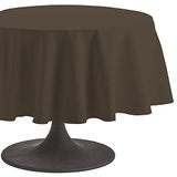 Coucke tafelkleed rond Uni truffel katoen 180 cm