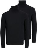 Jack & Jones Heren trui 2 pack Emil Knit zwart XXL