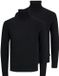 Jack & Jones Heren trui 2 pack Emil Knit zwart XXL