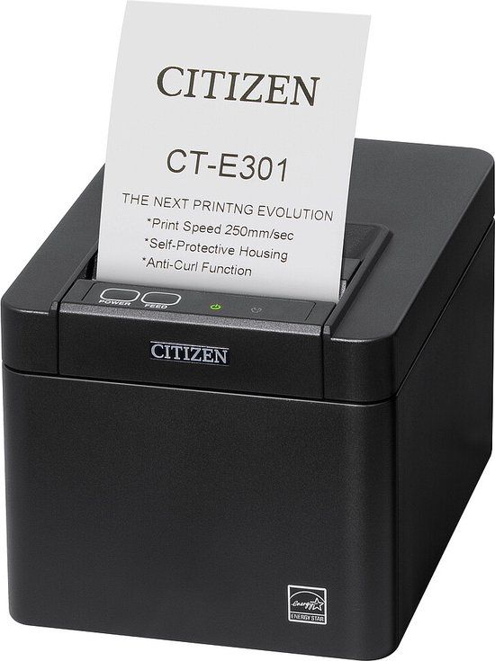 Citizen CT-E301 (Serieel, USB, Ethernet Interface) - Zwart