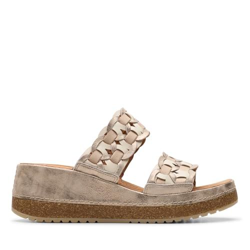 Clarks Kassanda Mule Womens Metallic Combi, 4