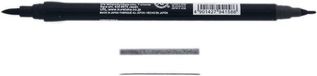 ZIG Art & Graphic Twin Tip brush marker - Dark Gray