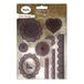 Rayher Hobby 58174000 Clear Stamps Vintage spitse enormanent, helder, transparant, doorzichtig, 10 punt-ornamenten, 2-12,5 cm, stempel