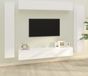 Maison Exclusive - meuble TV, 8 pièces, blanc, en panneau de particules