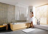 Kleine Wolke Complete set hoekdoucherolgordijn voor bad Wit 138 x 240 cm en 62 x 240 cm