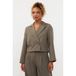 Ydence cropped double breasted blazer - groen