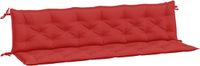 vidaXL Tuinbankkussens 2 stuks 200x50x7 cm Oxford stof rood
