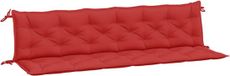 vidaXL Tuinbankkussens 2 stuks 200x50x7 cm Oxford stof rood