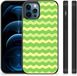 B2Ctelecom Back Cover voor iPhone 12 Pro | 12 (6.1) Bumper Case Waves Green