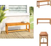 vidaXL Tuinbank 110x35x45 cm massief acaciahout