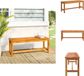 vidaXL Tuinbank 110x35x45 cm massief acaciahout
