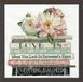 Design Works Love is-Kruissteekset, katoen, meerkleurig, 25 x 25 x 0,1 cm