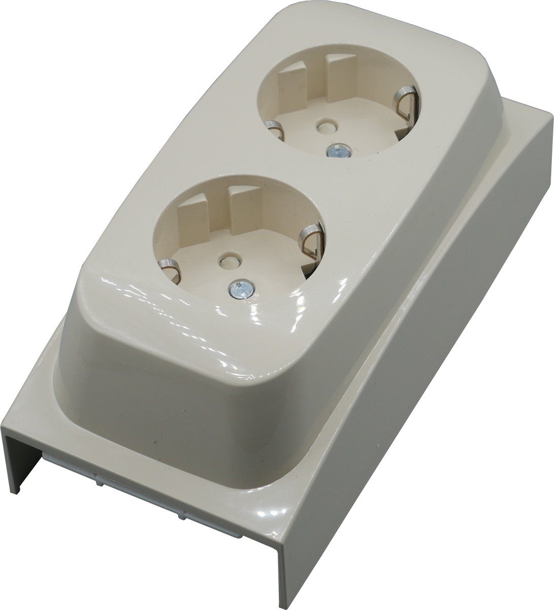 Attema wandcontactdoos 2-voudig ZC40 creme - AT9213