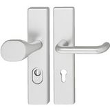Häfele Garniture de sécurité DIN-NORM PZ 92 Garniture de protection béquille/bouton modèle A91.12 avec tirette à noyau