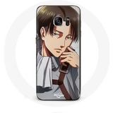 Maniacase Hoesje voor Samsung Galaxy S6 Edge Attack of the Titans Levi Ackerman Manga