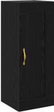 vidaXL Wandkast Zwart eiken 34,5 x 34 x 90 cm Bewerkt hout