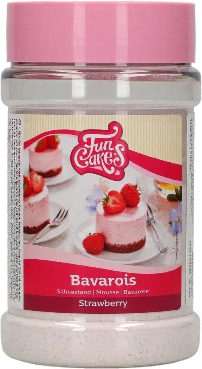 FunCakes - Mix voor Bavarois - Aardbei - 150 g