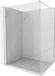 Mexen Kioto paroi de douche Walk-in 130 x 200 cm, transparent 8 mm, nickel brossé