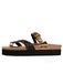 Bayton Teenslipper 'Andromac' lichtbruin / donkerbruin