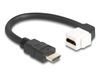 DeLOCK 86974 HDMI Kabel 0,2 m Zwart/Wit