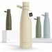 LARS NYSØM Nåde Roestvrijstalen drinkfles 1000ml - BPA-vrije geïsoleerde waterfles 1,00 Liter (Almond Beige)