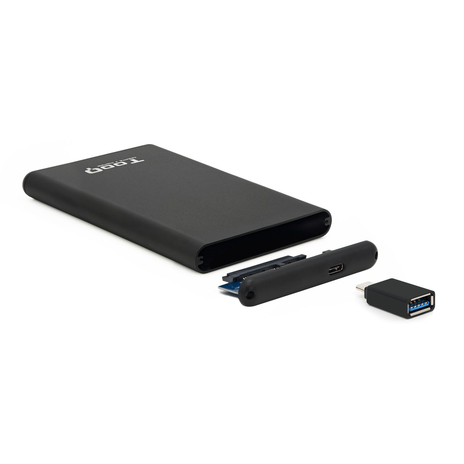 TooQ TQE-2533B - Behuizing voor opslagstations - Zwart