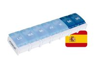 KMINA - Weekpillendoos 1 Intake Spaans, Groot, Medicatie Organiser, Draagbaar, Draagbaar