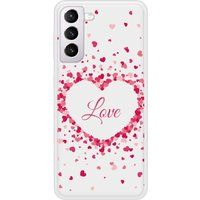 Samsung Bedrukt siliconen hoesje compatibel met Galaxy S21 Confettis de Coeurs Love