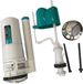 OEM AMAKUS TRADING LTD Toilet Spoelventiel - Reparatieset Toilet - WC Onderhoud - Waterbesparend Ontwerp - 20 cm Lengte - Blauw Wit