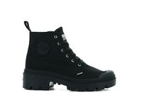 Palladium Pallabase Twill Enkellaars voor dames, Zwart, 40 EU