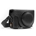 MegaGear Mg975 Canon Powershot G7 X Mark II Ever Ready Leren Camera Case met Draagriem en Batterij-Toegang, Zwart
