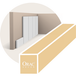 Orac - Pack De 4 Mètres Profil De Base Épuré, Fait Office De Corps Pour Lambris Px147 - 200x0,9x16,9cm Decor