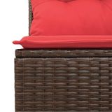 VidaXL 3219474 Salon de jardin Rouge