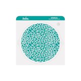Decora 9270959 Decoratieve sjabloon textuur, diameter 25 cm, van voedselveilig kunststof, voor tekeningen op cake, snoep en koekjes, gemaakt in Italië