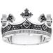 Thomas Sabo - Unisex Ring - Zirkonia - Zilver - Zwart - Maat 60