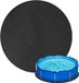 Tapis d'extérieur - Rond 4m, antidérapant, absorbant, pour piscine hors sol et spa