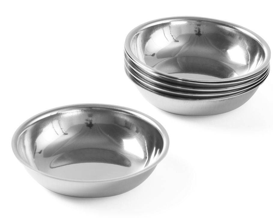 Hendi Suiker / Slagroomschaaltje RVS | Ø100 mm | 4 Stuks