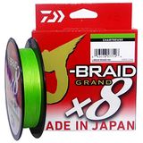 Daiwa J-Braid X8 Grand Chartreuse 150m Gevlochten Vislijn