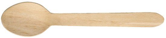 Depa Houten lepel 165mm 100% FSC 200 stuks