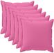 vidaXL - Coussin - 6 pièces - BOIS - Rose - 30 x 30 cm - Polyester