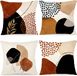 Goodivery ® Housse de coussin en lin coloré, lot de 4, pour intérieur et extérieur, 60x60 cm