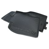 Skoda 566061502 Originele rubberen vloermatten voor alle seizoenen, 2 stuks, zwart met opschrift