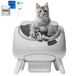 CATLINK Open X Lite - Open Top Zelfreinigende Automatische Kattenbak Grijs
