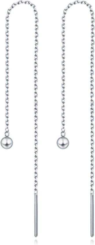 Cilla Jewels Lookinggoodtoday Zilverkleurige Dames Ketting Oorbellen met Bal
