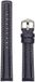 Hirsch Horlogeband Carbon Blauw Wit Stiksel - Leer - 20mm