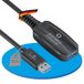 Sonero USB 3.2 Gen1x1 Actieve verlenging - A/A - zwart - 10,00m