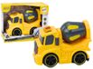 LEAN TOYS Bétonnière jouet avec fonction de rotation, lumière et son, jaune