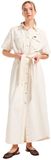 Lee Western Jurk Met Korte Mouwen Beige XS Vrouw