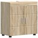 vidaXL Ensemble de meubles de salle de bain Tulum Chêne Sonoma 60 x 34 x 63 cm